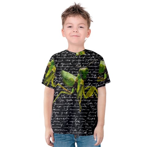 Mantis Kids  Cotton Tee by Valentinaart