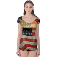 American President Boyleg Leotard  by Valentinaart