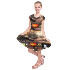 Africa Kids  Short Sleeve Dress by Valentinaart