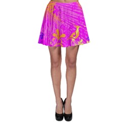 Spring Tropical Floral Palm Bird Skater Skirt by Simbadda