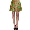 Tree Root Leaves Contour Outlines Skater Skirt View1