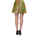 Tree Root Leaves Contour Outlines Skater Skirt View2