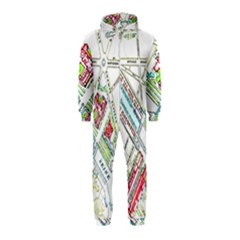 Paris Map Hooded Jumpsuit (kids) by Simbadda