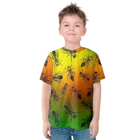 Insect Pattern Kids  Cotton Tee by Simbadda