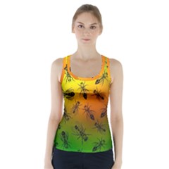 Insect Pattern Racer Back Sports Top by Simbadda