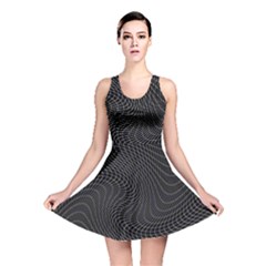 Distorted Net Pattern Reversible Skater Dress by Simbadda