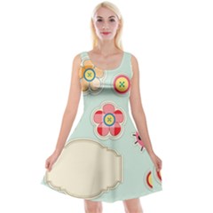 Buttons & Ladybugs Cute Reversible Velvet Sleeveless Dress by Simbadda