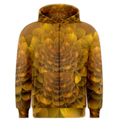 Yellow Flower Men s Zipper Hoodie by Simbadda