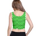 Shamrocks 3d Fabric 4 Leaf Clover Crop Top View3