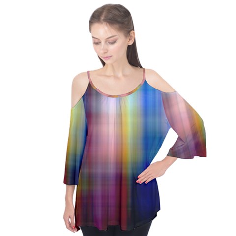 Colorful Abstract Background Flutter Tees by Simbadda