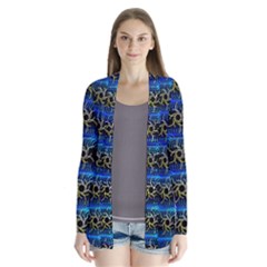 Blue Bee Hive Pattern Cardigans by Amaryn4rt