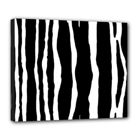 Zebra Background Pattern Deluxe Canvas 24  X 20   by Amaryn4rt