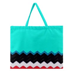 Pattern Digital Painting Lines Art Zipper Large Tote Bag by Amaryn4rt