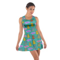 Meow Cat Pattern Cotton Racerback Dress by Amaryn4rt