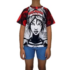 Sickle Cell Is Me Picsart 1482705574799 Kids  Short Sleeve Swimwear by shawnstestimony