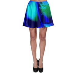 Blue Scales Pattern Background Skater Skirt by Amaryn4rt