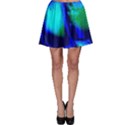 Blue Scales Pattern Background Skater Skirt View1