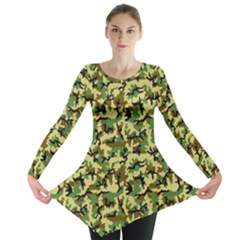 Camo Woodland Long Sleeve Tunic  by sifis