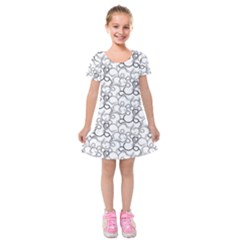 Pattern Kids  Short Sleeve Velvet Dress by Valentinaart