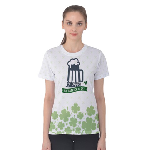 St Patricks Day, Women s Cotton Tee by PattyVilleDesigns