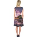 Landscape Reflection Waves Ripples Capsleeve Midi Dress View2