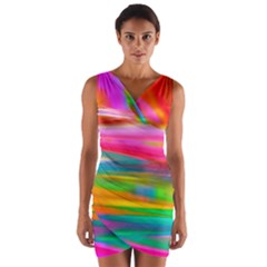 Abstract Illustration Nameless Fantasy Wrap Front Bodycon Dress by Amaryn4rt