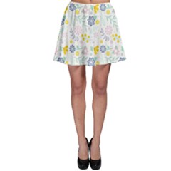 Vintage Spring Flower Pattern  Skater Skirt by TastefulDesigns