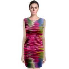 Abstract Pink Colorful Water Background Classic Sleeveless Midi Dress by Amaryn4rt