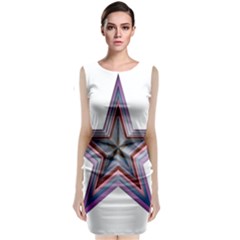 Star Abstract Geometric Art Classic Sleeveless Midi Dress by Amaryn4rt