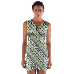 Abstract Seamless Pattern Wrap Front Bodycon Dress by Amaryn4rt