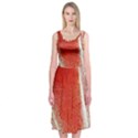 Red Pepper And Bubbles Midi Sleeveless Dress View1