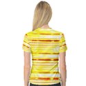 Yellow Curves Background Women s V-Neck Sport Mesh Tee View2