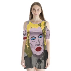 Happy Birthday Mr  President  Shoulder Cutout Velvet  One Piece by Valentinaart