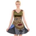 Donald Trump V-Neck Sleeveless Skater Dress View1