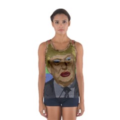 Donald Trump Women s Sport Tank Top  by Valentinaart