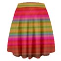 Fiestal Stripe Bright Colorful Neon Stripes Background High Waist Skirt View2