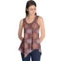 Brown Composition with Sun and Moon Sleeveless Tunic Top View1