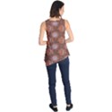 Brown Composition with Sun and Moon Sleeveless Tunic Top View2