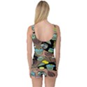 Colorful Crazy Owls and Some Tasty Things Women s One Piece Swimsuit View2