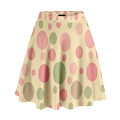 Polka Dots High Waist Skirt by Valentinaart