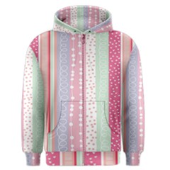 Heart Love Valentine Polka Dot Pink Blue Grey Purple Red Men s Zipper Hoodie by Mariart