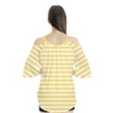 Horizontal Stripes Yellow Flutter Tees View2