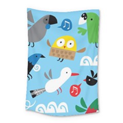 New Zealand Birds Close Fly Animals Small Tapestry by Mariart