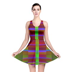 Galileo Galilei Reincarnation Abstract Character Reversible Skater Dress by Simbadda