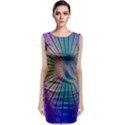 Blue Fractal That Looks Like A Starburst Classic Sleeveless Midi Dress View1