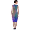 Blue Fractal That Looks Like A Starburst Classic Sleeveless Midi Dress View2