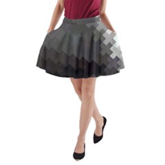 Abstract Pattern Moving Transverse A-line Pocket Skirt by Simbadda