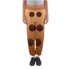 Cookie Chocolate Biscuit Brown Women s Jogger Sweatpants by Mariart