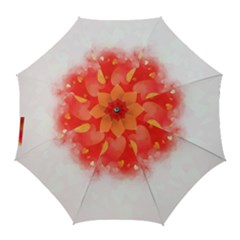 Abstract Love Heart Design Golf Umbrellas by Simbadda