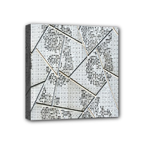 The Abstract Design On The Xuzhou Art Museum Mini Canvas 4  X 4  by Nexatart